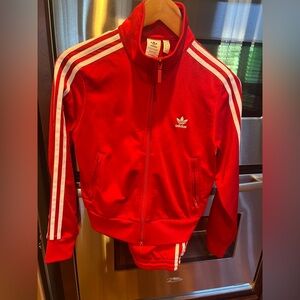 Adidas Red Tracksuit S